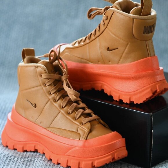 NEW Size 5 Women's Nike Blazer Roam Winterized Boots Flax Orange Tan FQ9065-200 - Picture 1 of 16